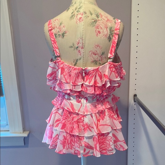 Lilly Pulitzer Olive Top Resort White Caliente - Picture 7 of 16